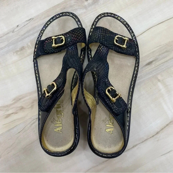 Alegria Lara Gemboree Wedge Sandal Size 37 - Picture 3 of 6